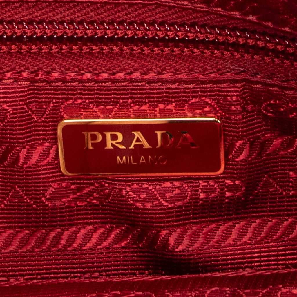 Clutch Flat Zip Clutch Red Nylon Canvas