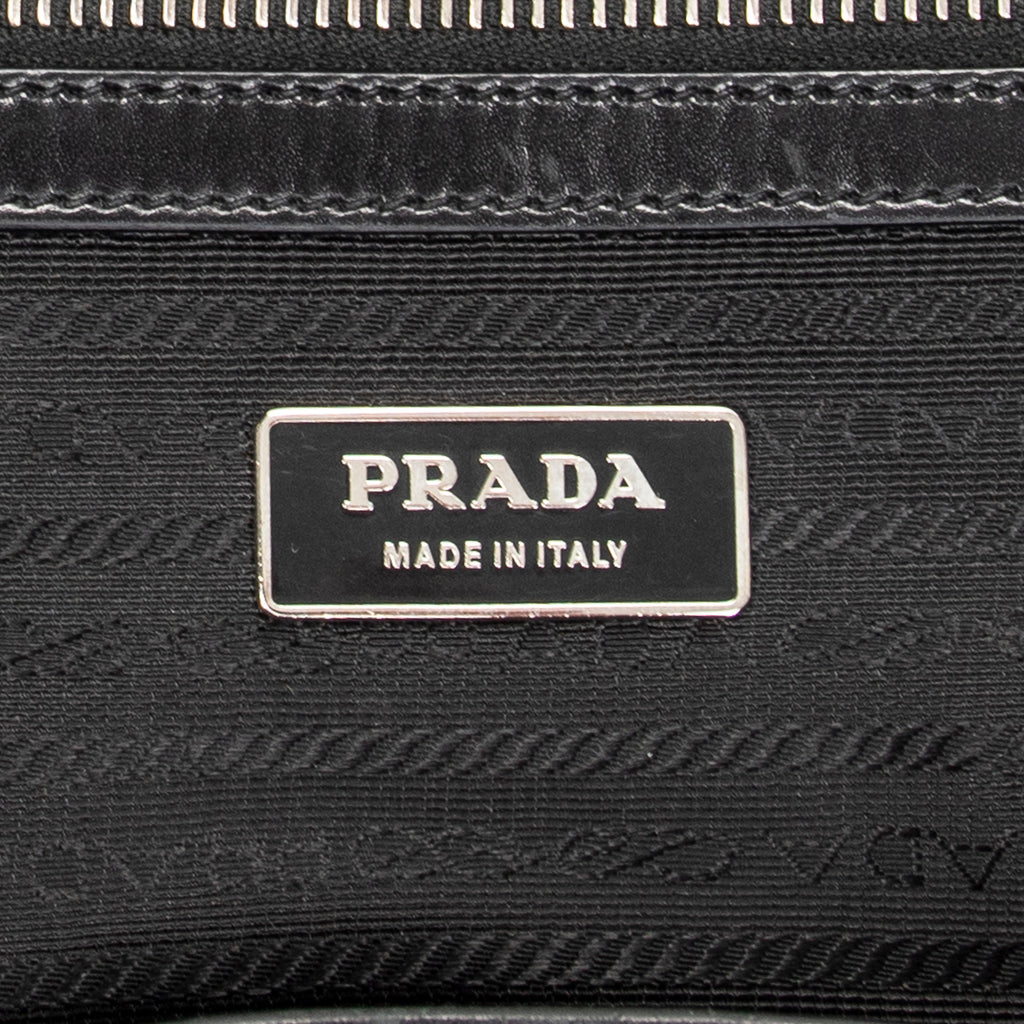 Shoulder Bag Frame Dome Tote Black Nylon Canvas