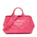 Shoulder Bag Medium Canapa Tote Fuchsia Pink Canapa Canvas