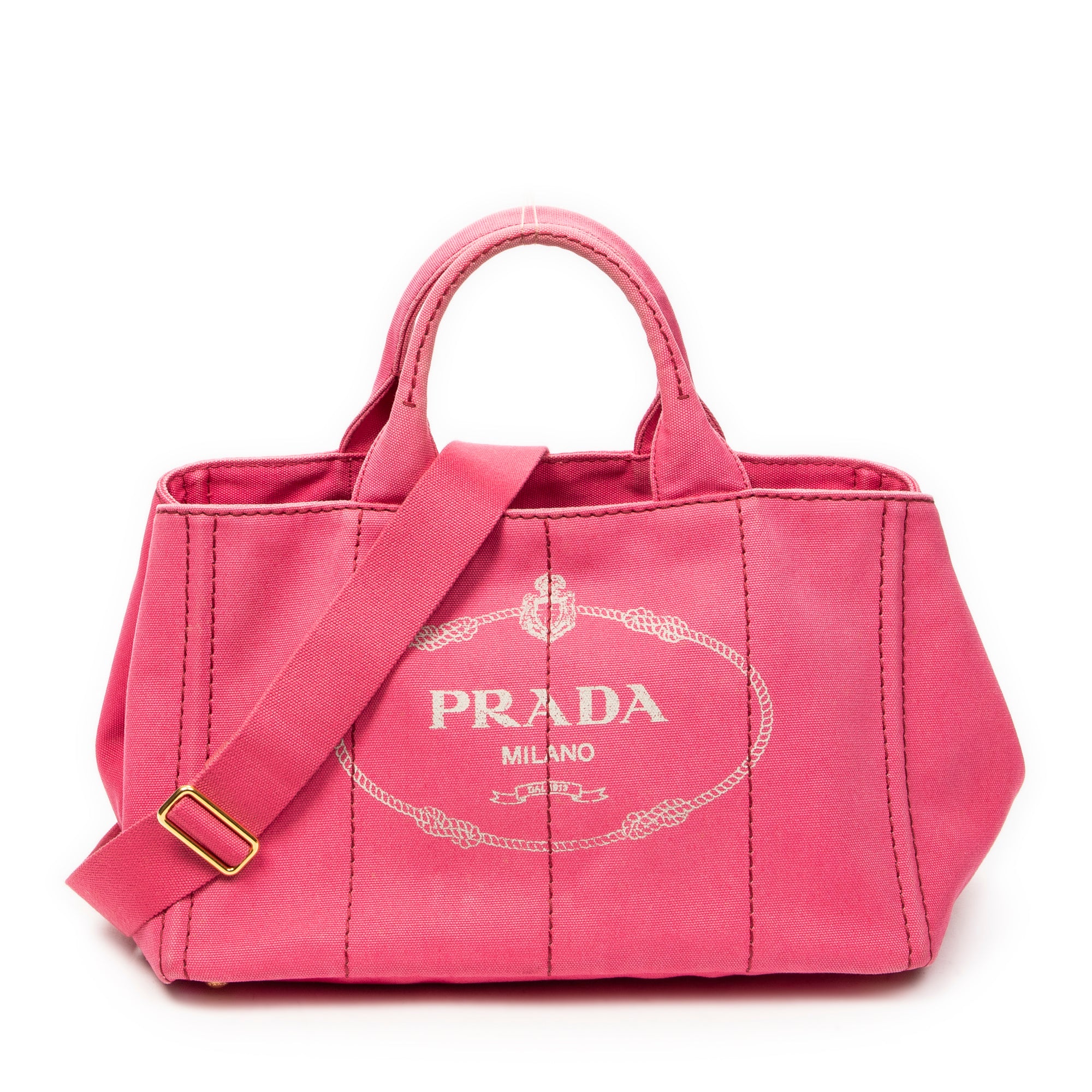 Shoulder Bag Medium Canapa Tote Fuchsia Pink Canapa Canvas