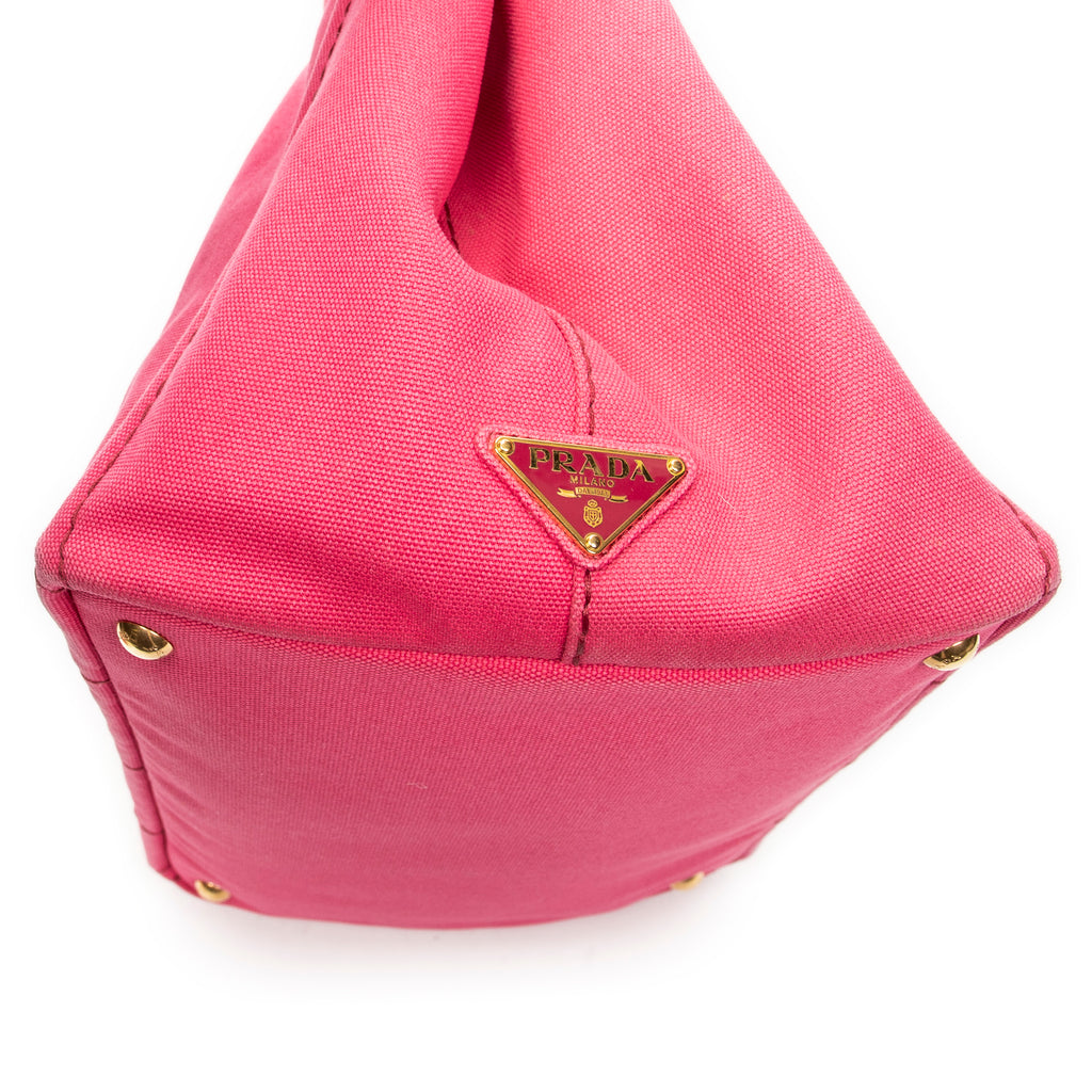Shoulder Bag Medium Canapa Tote Fuchsia Pink Canapa Canvas