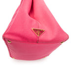 Shoulder Bag Medium Canapa Tote Fuchsia Pink Canapa Canvas