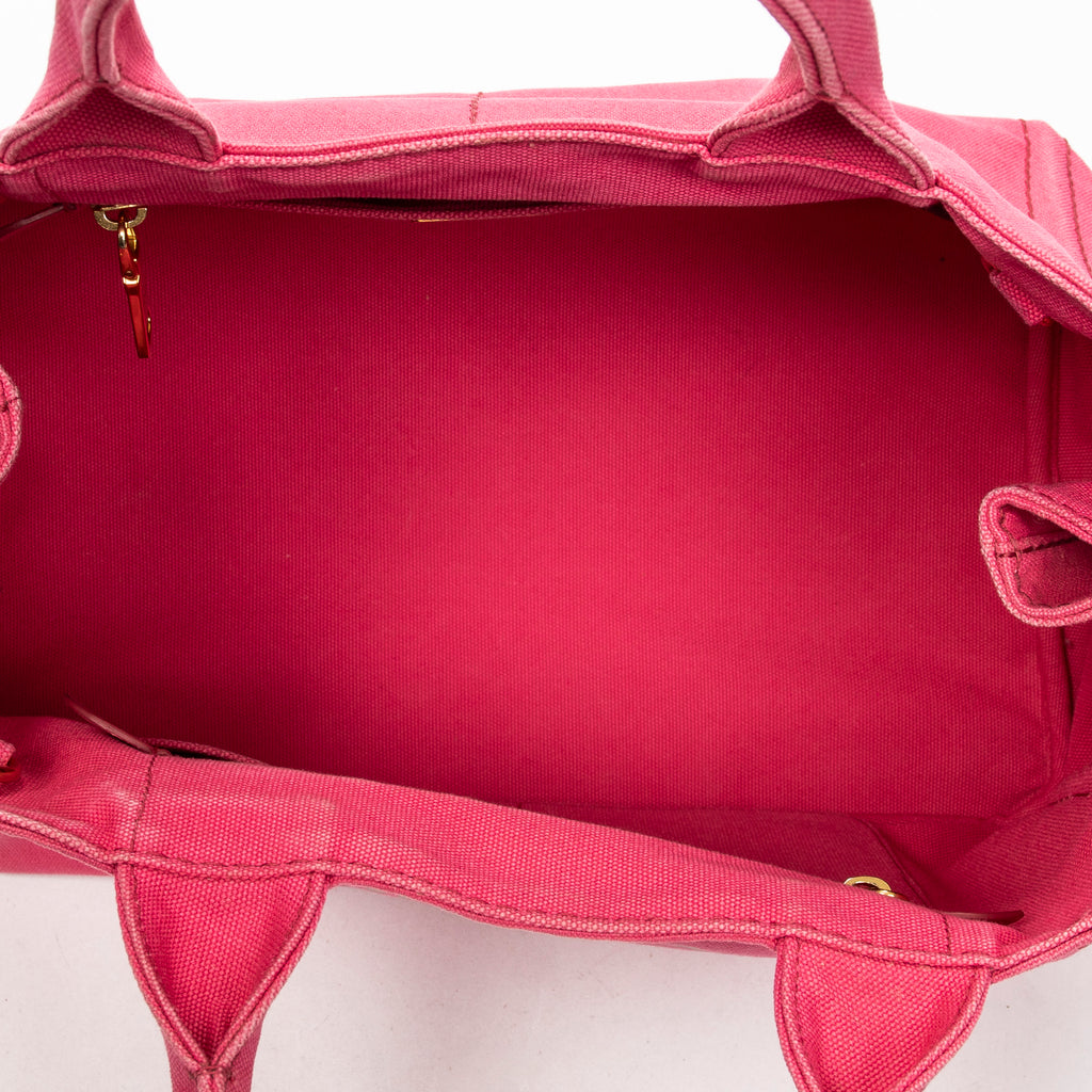 Shoulder Bag Medium Canapa Tote Fuchsia Pink Canapa Canvas