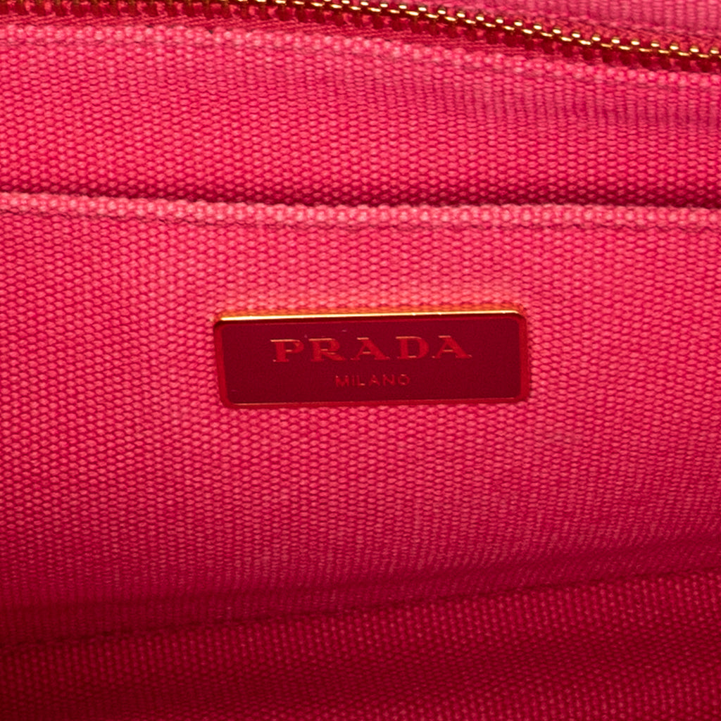 Shoulder Bag Medium Canapa Tote Fuchsia Pink Canapa Canvas