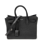 Shoulder Bag Baby Sac de Jour Black Grained Calfskin Leather