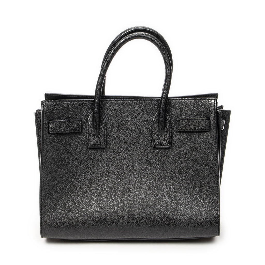 Shoulder Bag Baby Sac de Jour Black Grained Calfskin Leather