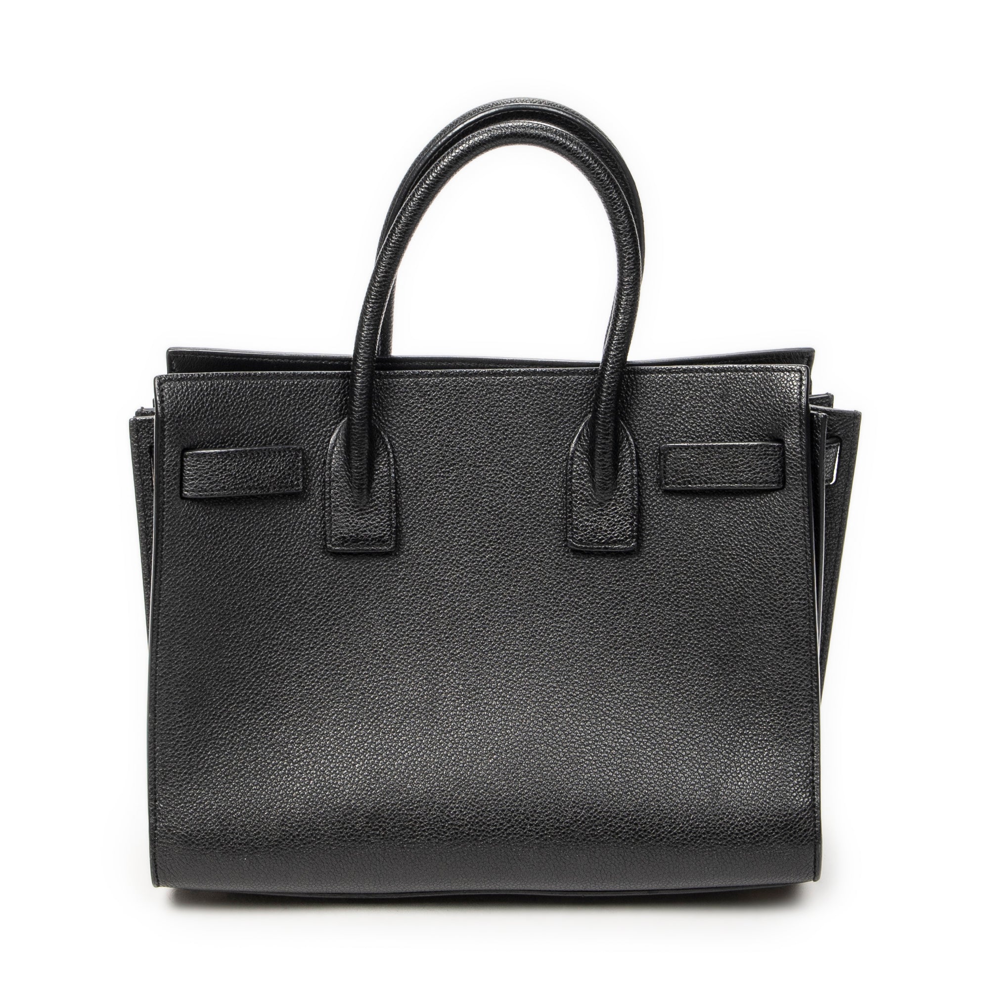 Shoulder Bag Baby Sac de Jour Black Grained Calfskin Leather