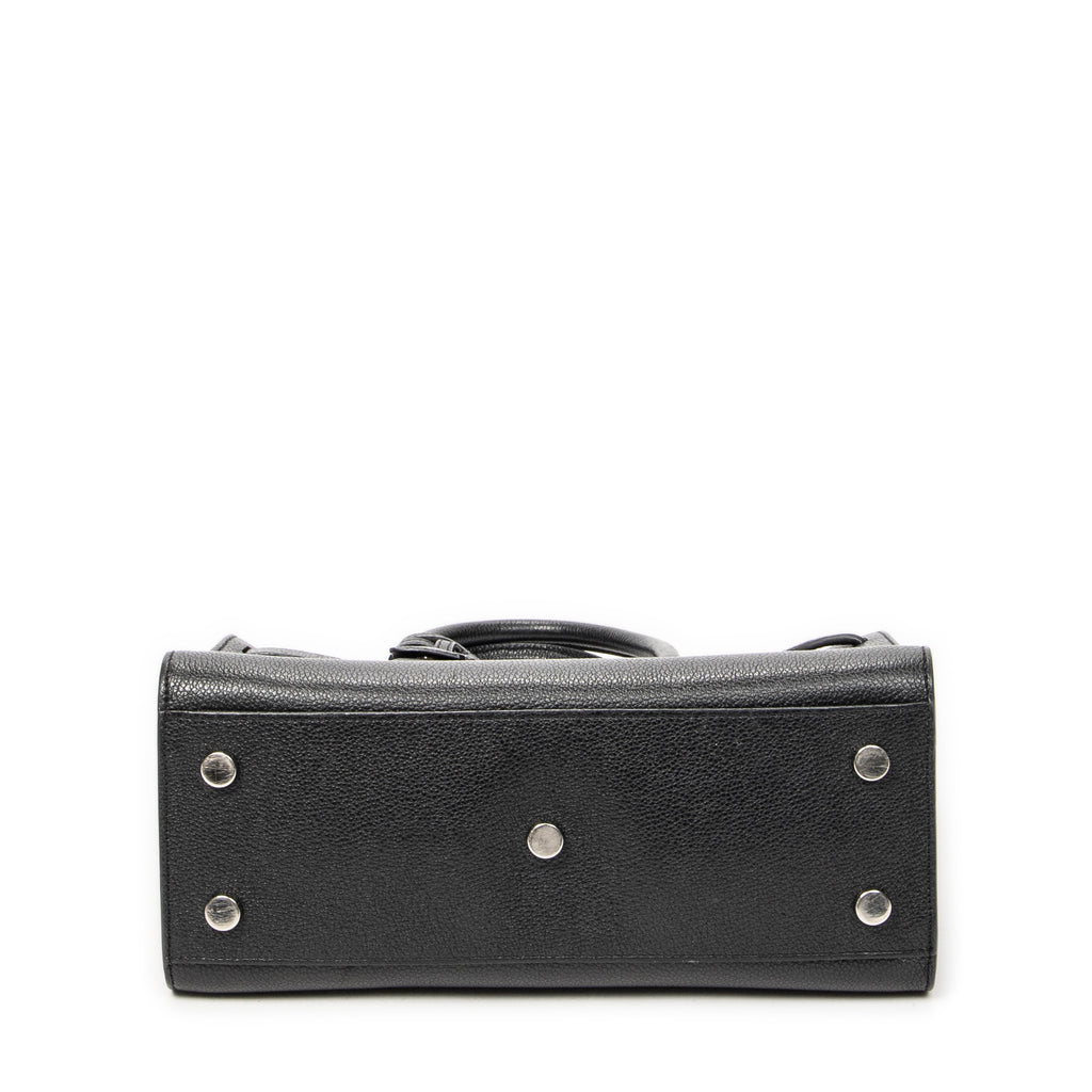 Shoulder Bag Baby Sac de Jour Black Grained Calfskin Leather
