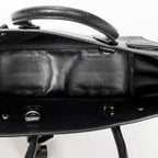 Shoulder Bag Baby Sac de Jour Black Grained Calfskin Leather