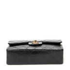 Shoulder Bag Classic Double Flap 23 Black Quilted Lambskin Leather