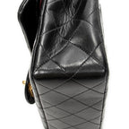 Shoulder Bag Classic Double Flap 23 Black Quilted Lambskin Leather