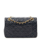 Shoulder Bag Classic Double Flap 23 Navy Quilted Lambskin Leather