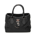 Shoulder Bag Small Lovely Trotter Tote Black Diorissimo Nylon Canvas