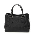 Shoulder Bag Small Lovely Trotter Tote Black Diorissimo Nylon Canvas
