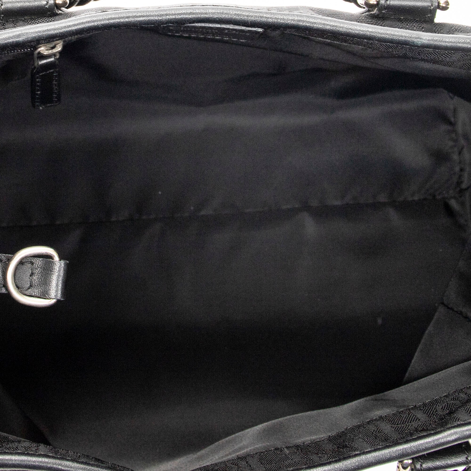 Shoulder Bag Small Lovely Trotter Tote Black Diorissimo Nylon Canvas
