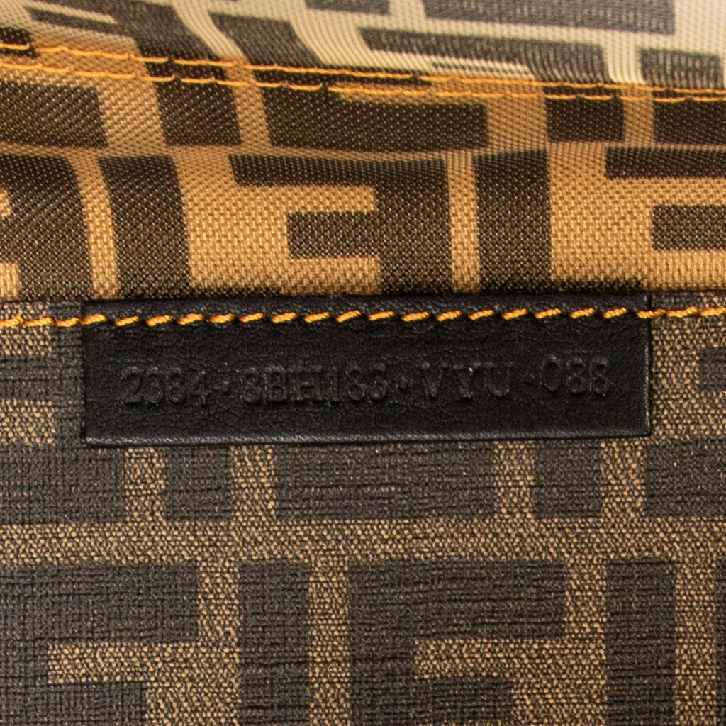 Shoulder Bag Mesh 1974 FF Tote Brown Zucca Mesh Glazed Canvas