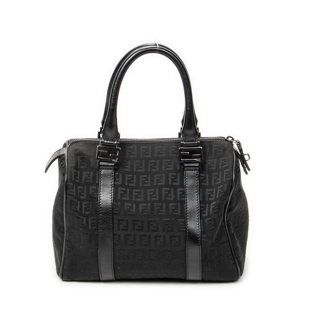 Handbag Forever Bauletto Boston Bag Black Zucchino Canvas