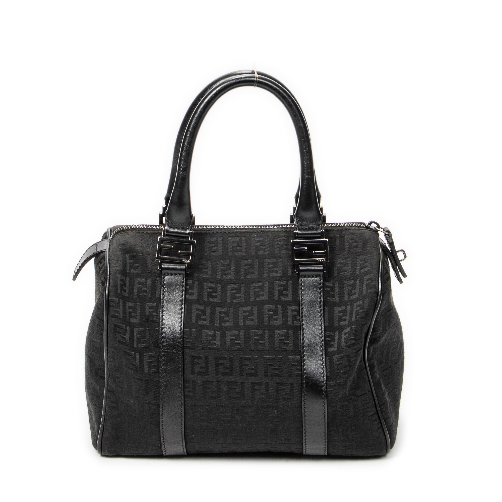 Handbag Forever Bauletto Boston Bag Black Zucchino Canvas