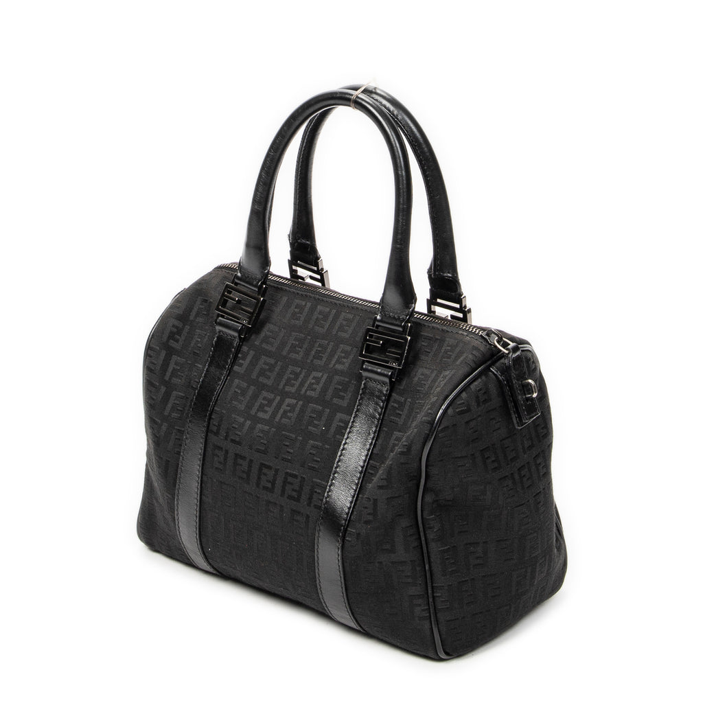 Handbag Forever Bauletto Boston Bag Black Zucchino Canvas