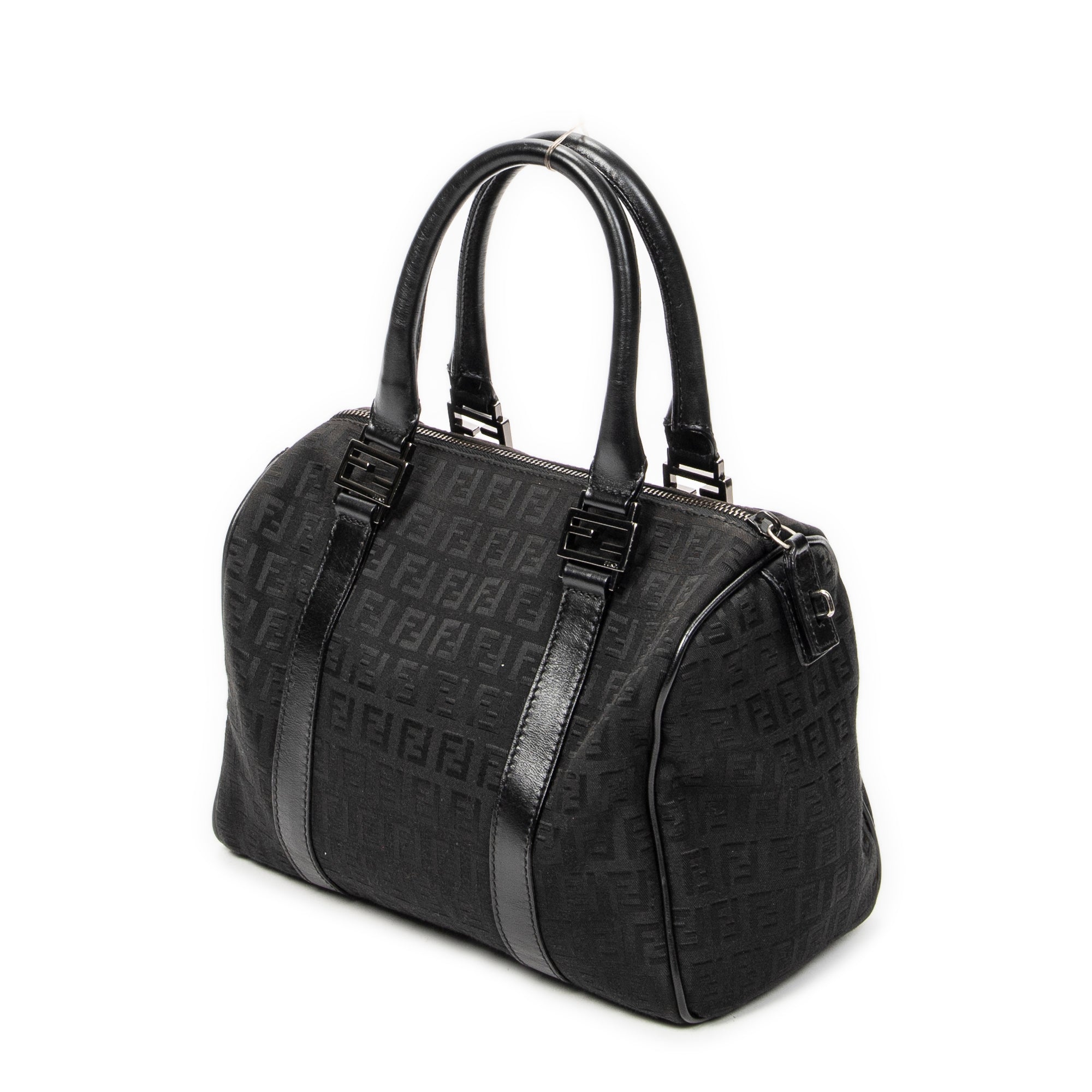 Handbag Forever Bauletto Boston Bag Black Zucchino Canvas