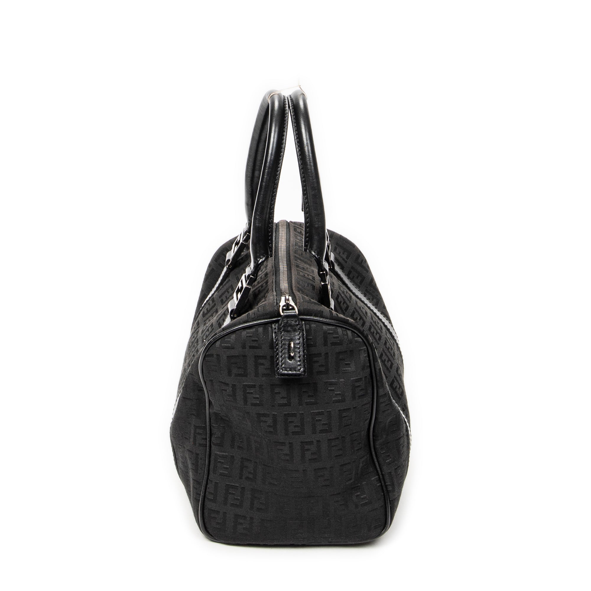 Handbag Forever Bauletto Boston Bag Black Zucchino Canvas