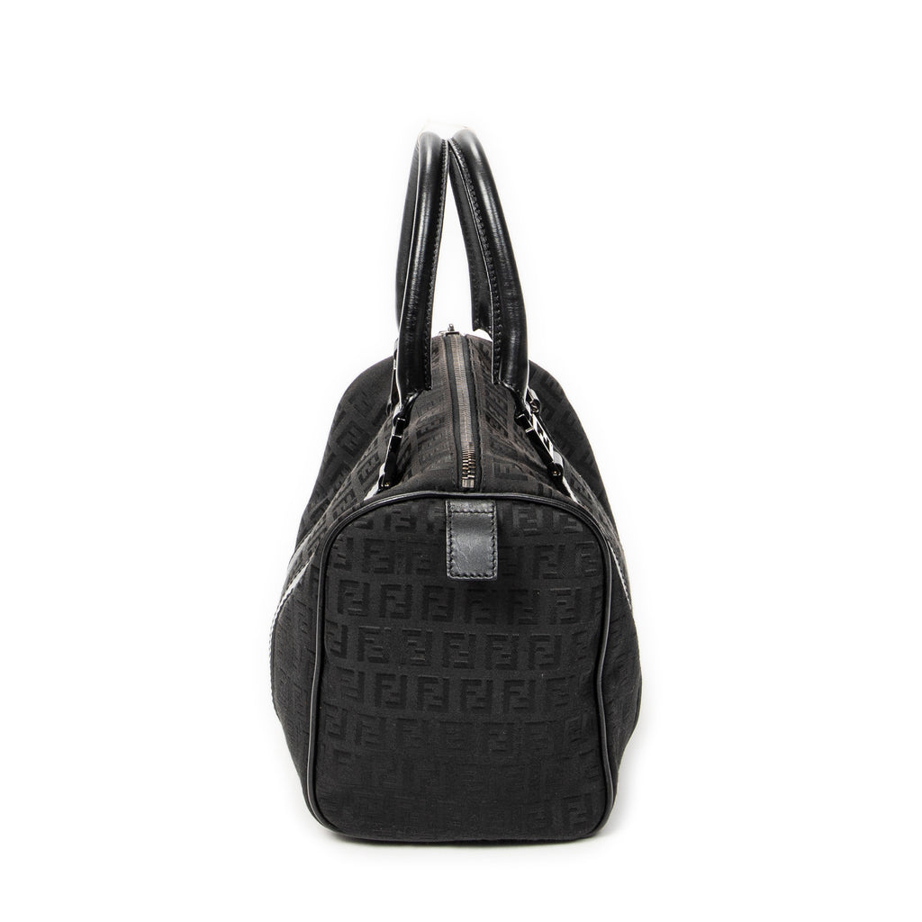 Handbag Forever Bauletto Boston Bag Black Zucchino Canvas