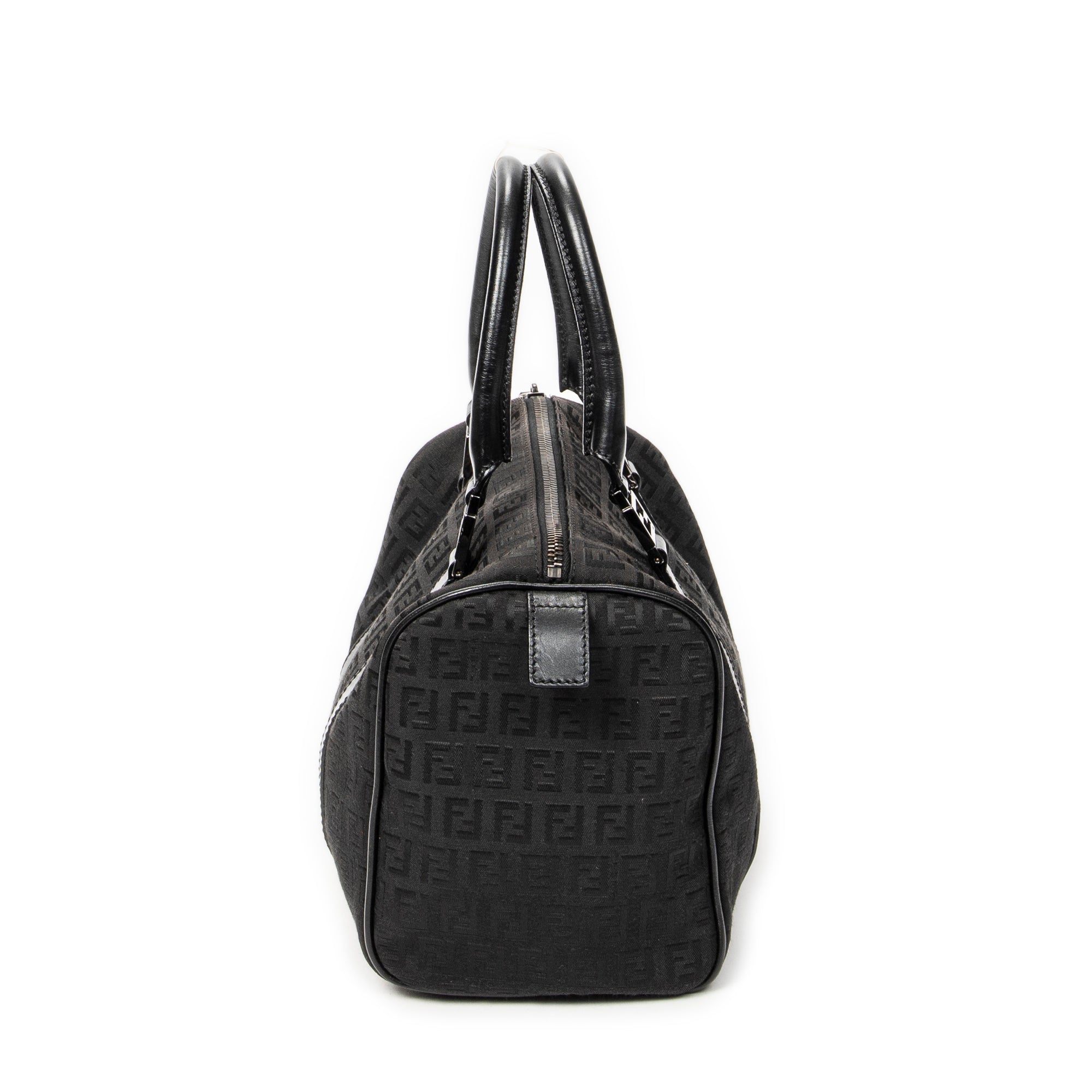 Handbag Forever Bauletto Boston Bag Black Zucchino Canvas