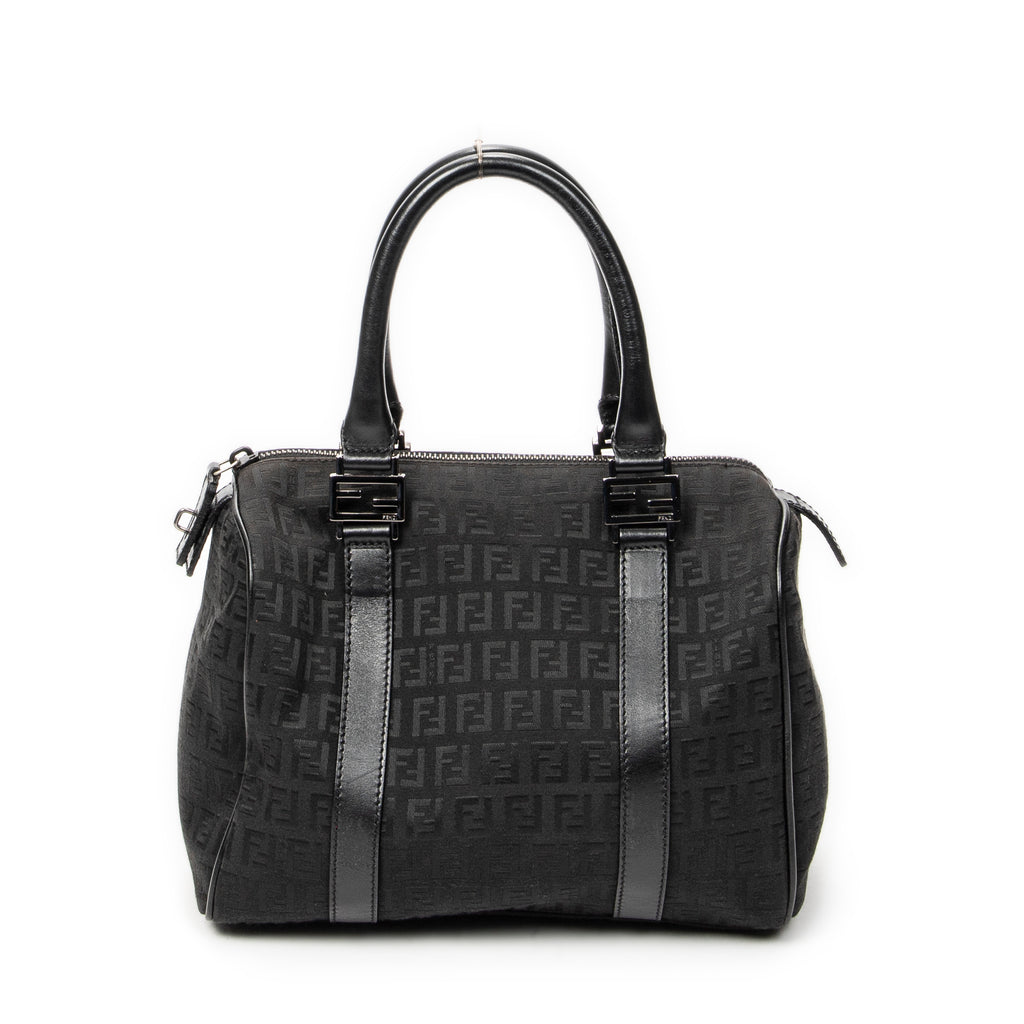 Handbag Forever Bauletto Boston Bag Black Zucchino Canvas
