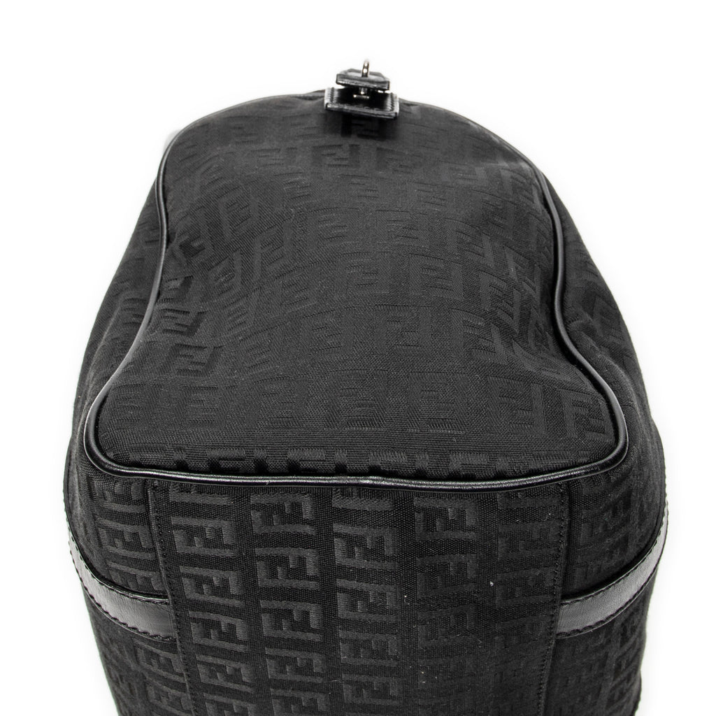 Handbag Forever Bauletto Boston Bag Black Zucchino Canvas
