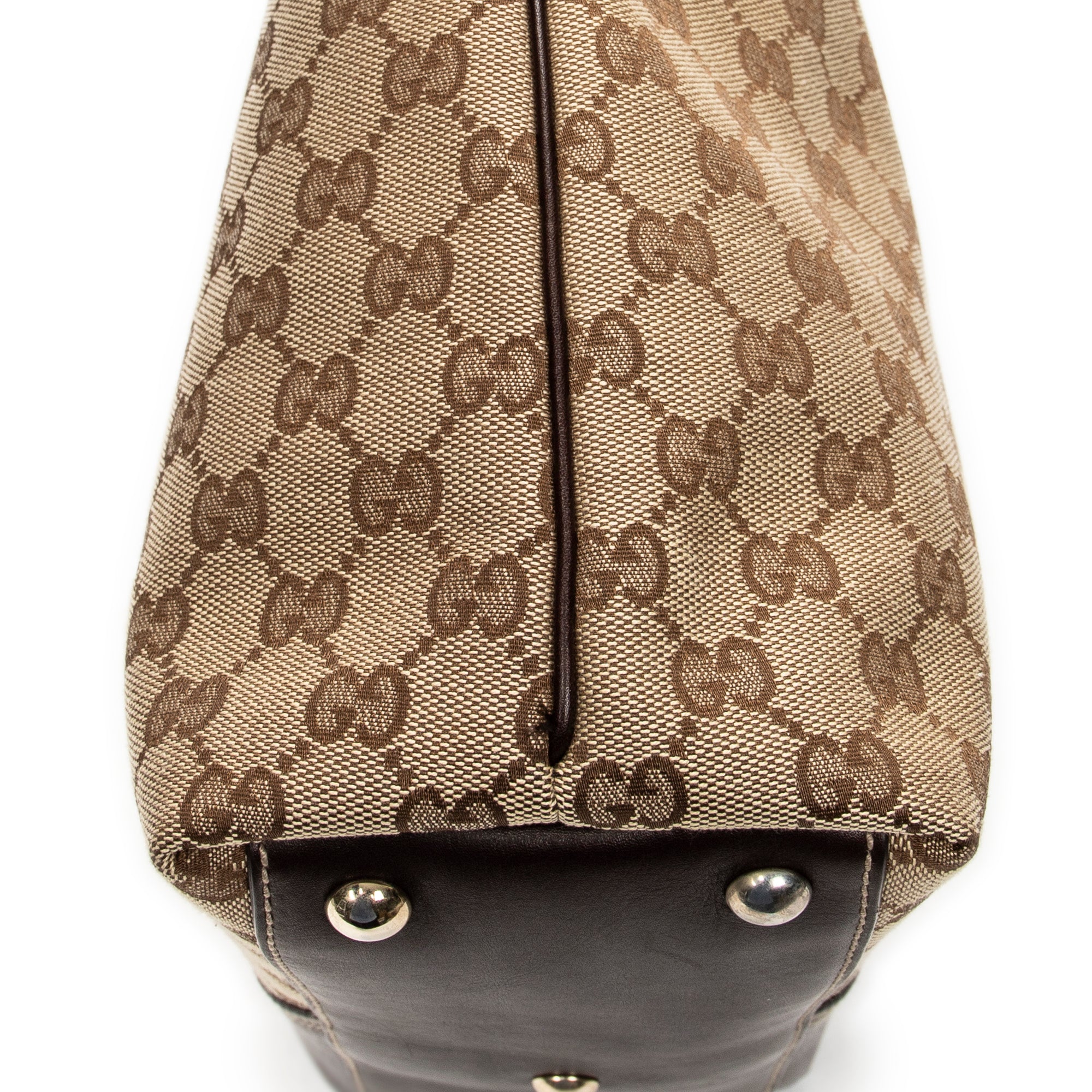 Shoulder Bag Vertical Britt Tote Beige Monogrammed Canvas