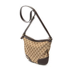 Shoulder Bag Lovely Heart Crossbody Beige Monogrammed Canvas