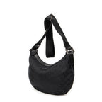 Shoulder Bag Halfmoon Messenger Black Monogrammed Canvas