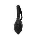 Bolso de Hombro Media Luna Bandolera Lona Monogrammed Negro