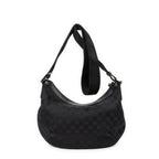 Bolso de Hombro Media Luna Bandolera Lona Monogrammed Negro
