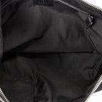Shoulder Bag Halfmoon Messenger Black Monogrammed Canvas