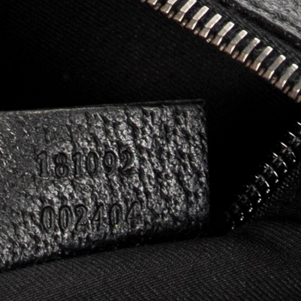 Bolso de Hombro Media Luna Bandolera Lona Monogrammed Negro