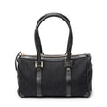 Shoulder Bag Small Boston Black Monogrammed Canvas