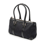 Shoulder Bag Small Boston Black Monogrammed Canvas