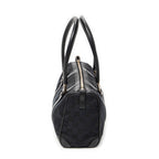 Shoulder Bag Small Boston Black Monogrammed Canvas