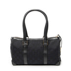 Shoulder Bag Small Boston Black Monogrammed Canvas