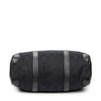 Shoulder Bag Small Boston Black Monogrammed Canvas