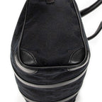 Shoulder Bag Small Boston Black Monogrammed Canvas