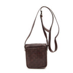 Shoulder Bag Mini Flap Crossbody Dark Brown Guccissima Leather