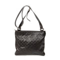 Shoulder Bag Large Square Zip Messenger Dark Brown Guccissima Leather