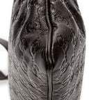 Bandolera grande cuadrada con cremallera Messenger de piel Guccissima marrón oscuro