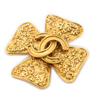 Brooch CC Cross Brooch Gold Gold Plated