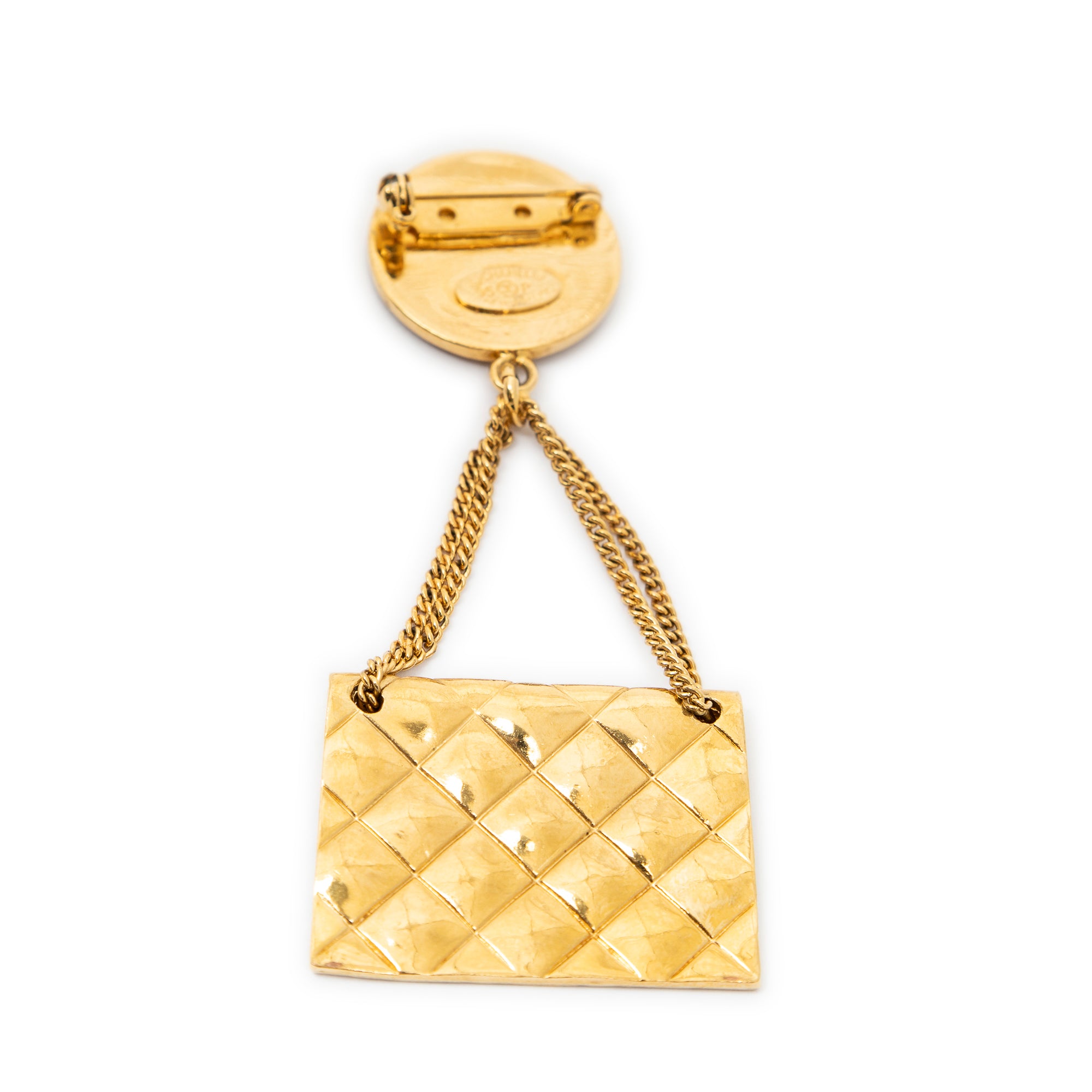 Brooch Bag Motif Brooch Pin Gold Gold Plated
