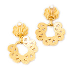 Earrings CC Twisted Dangle Clip On Earrings Gold Gold Plated