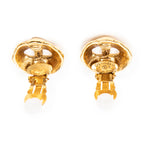 Earrings CC Round Clip On Earrings Gold Gold Plated