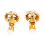 Earrings CC Round Clip On Earrings Gold Gold Plated